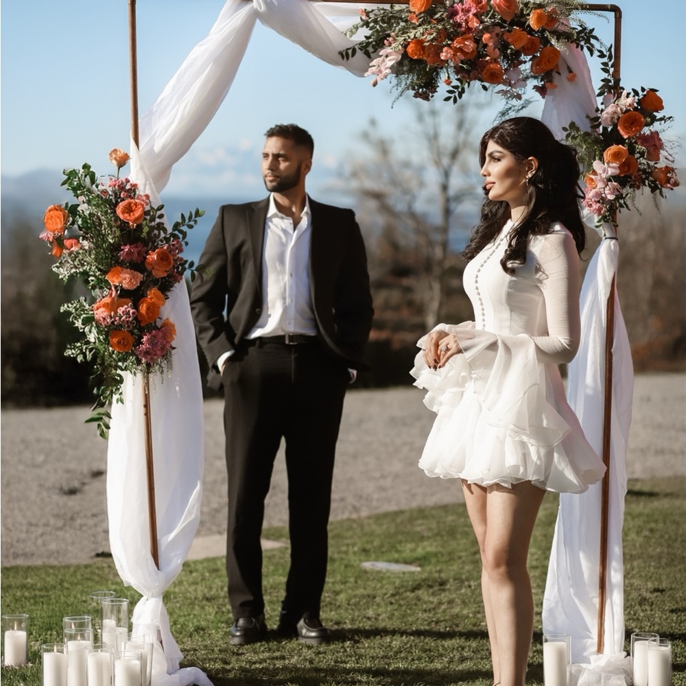 Commense Romance Ruffle Sheer Dress - Picture 6 of 12